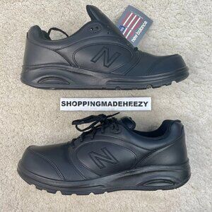 [Wm 13] NEW BALANCE NB 674 WW674BK USA Womens Walking Work Shoes Non-Slip Black